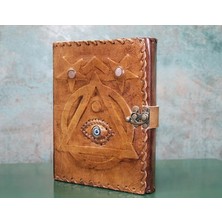 Uslucan Alışveriş Taşlı Deri Defter Model 4