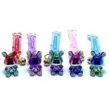 Uslucan Alışveriş Taşlı Ayıcık Silikon Anahtarlık Model 1