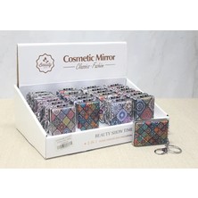 Uslucan Alışveriş Taşlı El Aynası Anahtarlık Model 9