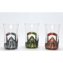 Uslucan Alışveriş Tekli Metal Cam Bardaklı Shot Bardak