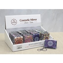 Uslucan Alışveriş Taşlı El Aynası Anahtarlık Model 5