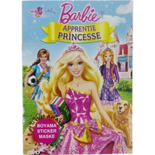 Gül Kırtasiye Barbie 3'ü Bir Arada Aktivite Kitabı Boyama Kitabı + Maske + Sticker