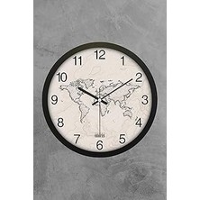 SHC4200 Emores 30 cm Gerçek Cam Sessiz Mekanizma Duvar Saati