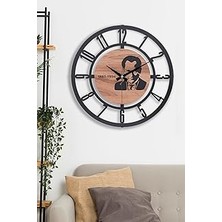 SHC4200 Emores 41 cm Metal Malzeme Akarsaniye Sessiz Mekanizma Dekoratif Duvar Saati