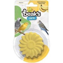 SHC4200 Beak's Kuşlar Için Ek Besinler, Tekli, Muz Aromalı Gaga Taşı x 8 Adet