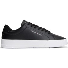 Tommy Hilfiger Siyah Erkek Sneaker Th Court Core