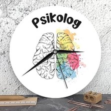 SHC4200 Psikoloğa Hediye Ahşap Duvar Saati