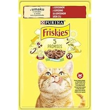 SHC4200 Friskies Sığır Etli Yetişkin Kediler Için Tam Yaş Kedi Maması (26 x 85 Gr)