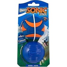 SHC4200 Chuckit! Sonic 2'li Sesli Oyun Topu Seti - Squaker &amp; Hışırtılı Crunch Köpek Oyun Top