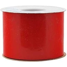 SHC4200 Berwick Offray Plastik Parlak Kurdele-2-1/2 Geniş x 50 Yards-Kırmızı Kurdele