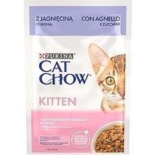SHC4200 Purina Chow Kitten Kuzu Etli Yavru Kediler Için Yaş Kedi Maması 85 Gram, 26 Adet