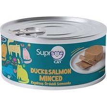 SHC4200 Kıyılmış Islak Kedi Maması Ördekli ve Somonlu Yüksek Proteinli Yaş Mama 85 gr 24'lü