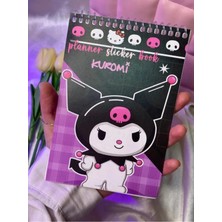 Genel Tedarik Sanrıo Karakterli Kuromi Kapak Sticker Defteri , Sticker Seti 9 Sayfa
