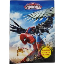 Gül Kırtasiye Örümcek Adam 3'ü Bir Arada Aktivite Kitabı Boyama Kitabı + Maske + Sticker