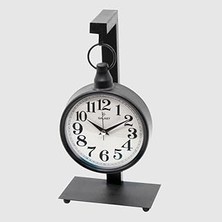 SHC4200 Galaxy Metal Gövdeli Ofis ve Ev Masa Üstü Sessiz Akar Saat 35 cm Yükseklik