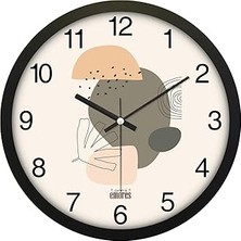 SHC4200 Emores 30 cm Gerçek Cam Sessiz Mekanizma Duvar Saati