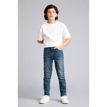 DeFacto Slim Fit Düz Paça Jean Pantolon Erkek Çocuk F8437A826SM