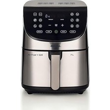 SHC4200 Ariete Airfryer Inox 4628/00-7 Litre Kapasiteli Geniş Sepet, Metal, 12 Program, Kurutma, Crispy