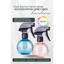 Hanedanev Çiçek Sulama Sprey 250 ml Berber Sprey 250 ml Boş Sprey Şişesi Püskürtmeli Tombik Şişe