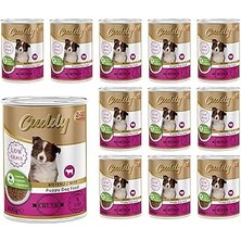 SHC4200 Cuddy Yavru Köpek Biftekli ve Jöleli Konserve Mama 400 gr x 12 Adet