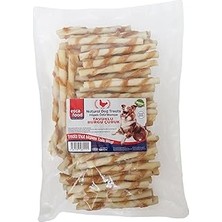 SHC4200 Tavuklu Burgu Kemik 12 Santimetre 100’LÜ 700 Gram Köpek Ödül Maması