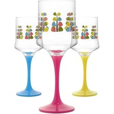 SHC4200 Lav Mutluluğun Enerjisi 3'lü Şarap Kadehi