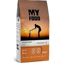 SHC4200 Myfood Urinary Destekli Somonlu Kısırlaştırılmış Yetişkin Kedi Maması 1,5 kg