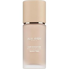 SHC4200 Alix Avien Kırışıklık Karşıtı Nemlendirici SPF30 Parlak Bitişli Fondöten Care Enhancer 809 Peach Bu