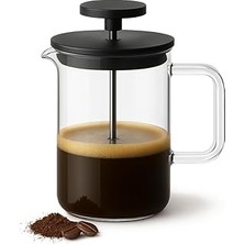 SHC4200 Simax French Press, 0,40 L Cam Kahve ve Çay Demliği, Borosilikat Cam, Bpa Içermez, Isıya Dayanıklı,