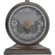 SHC4200 Serisi Kadranlı Döner Çarklı 32X28 cm Ev ve Ofis Masa ve Duvar Saati Latin Rakamlı S