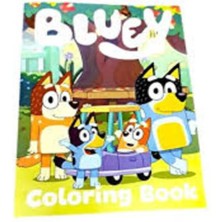 Genel Tedarik Bluey 4 Adet Boyama Kitabı (Boyama , Sticker , Arka Kapak Maske)