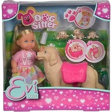 SHC4200 Simba, 105733072, Evi Love ve Hamile Köpeği, 3 Sevimli Yavrusuyla Birlikte, Aksesuarlı, Köpek Peler