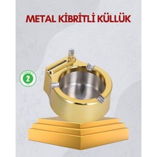 SHC4200 Paslanmaz Çelik Küllük Çakmaklı Masa Üstü Kullanım