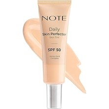 SHC4200 Note Cosmetics Daily Skin Perfector Skin Tint 100 Spf 50 Ton Eşitleyici Doğal Bitişli Renkli Nemlen