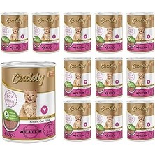 SHC4200 Cuddy Yavru Kedi Tavuklu Pate Yaş Mama 400 gr x 12 Adet