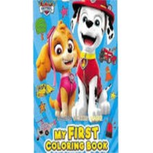 Paw Patrol Boyama Kitabı Stıcker Hediyeli Arka Kapak Kesilerek Maske Yapılabilir 16 Resimli Sayfa