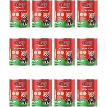 SHC4200 Bypet Yavru Kediler Için Dana Etli Konserve Yaş Mama 415 gr x 12 Adet