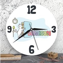 SHC4200 Hediyesepeti Diyetisyenlere Özel Ahşap Duvar Saati