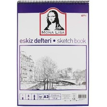 İsmiyle Al Südor Eskiz Defteri Mona Lisa A3 Telli 120 gr 50 Yaprak