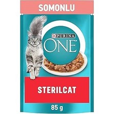 SHC4200 Purina One Somonlu Kısırlaştırılmış Kediler Için Yaş Kedi Maması 85 Gram, 26 Adet