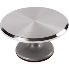 SHC4200 Epinox Çelik Döner Pasta Hazırlama Standı - Döndürülebilir Pasta Sıvama Standı - 30 cm