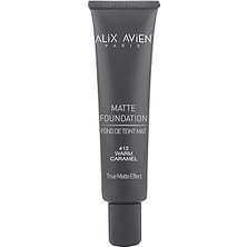 SHC4200 Alix Avien Uzun Süre Kalıcı Doğal Mat Bitişli E Vitamini Içeren Mat Fondöten- Matte Foundation 412