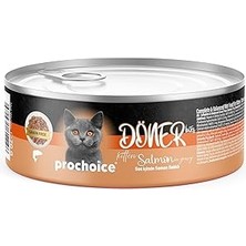 SHC4200 Prochoice Döner Salmon, Sos Içinde Somon Balıklı Tam &amp; Dengeli Yavru Kedi Maması 70 gr x 12 Ade