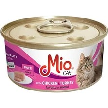 SHC4200 Mio 85 gr Kedi Yaş Mama, Tavuklu ve Hindili x 24 Adet