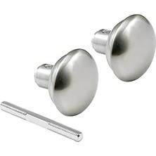 SHC4200 E 2498 Stil Kapı Kolları Saten Nikel Kaplama, 5,5 cm Dış Çap (Tekli Paket)