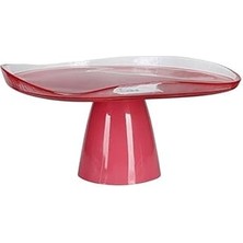 SHC4200 Porland Ripple Pembe Ayaklı Tabak 28 cm