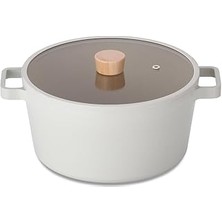 SHC4200 Neoflam Fika Cam Kapaklı Alüminyum Döküm Derin Tencere 26 cm