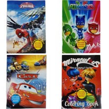 Gül Kırtasiye 4 Adet 3'ü Bir Arada Aktivite Kitabı Boyama Kitabı + Maske + Sticker