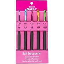 SHC4200 Susan Bates Tığ Kanca Seti Sz G6-K105, Boyutlar G6/4mm - K10.5/6.5MM