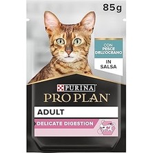 SHC4200 Purina Plan Delicate Digestion Sos Içinde Okyanus Balıklı Yetişkin Kedi Maması 85GR Pouch x 26